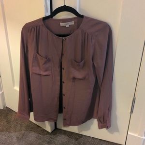 Purple (muted in color) Loft blouse